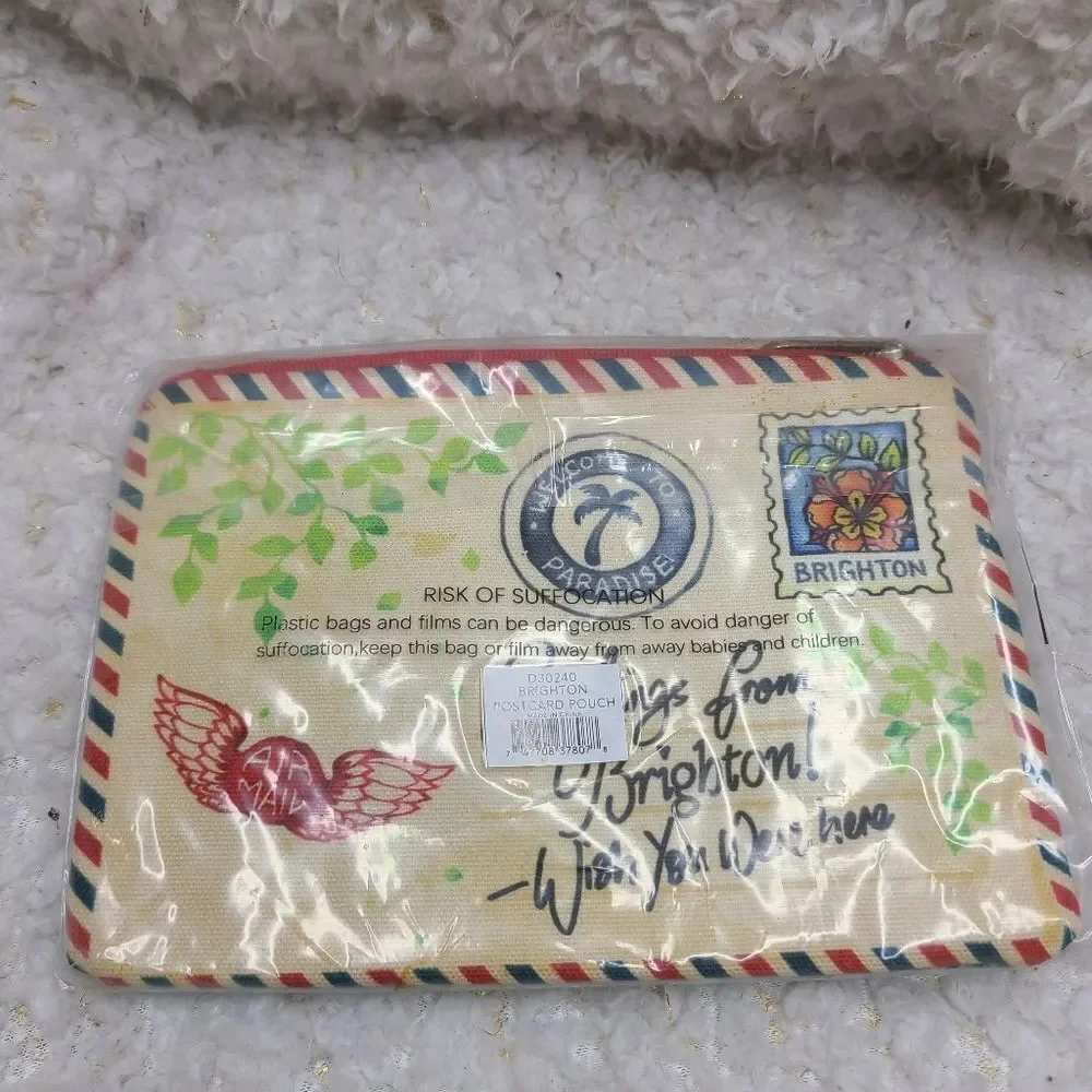 Brighton Bags Greetings‎ From Brighton Postcard Pouch NWT